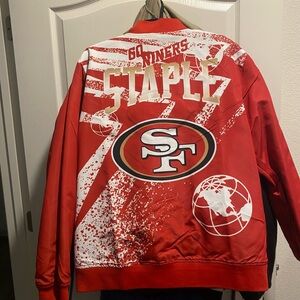 San Francisco 49ers Red Reversible Staple Jacket